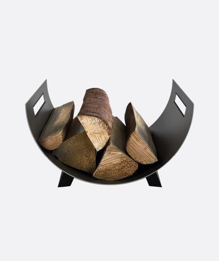 Monolite® Yaşam Çözümleri Odunluk, Dekoratif Odun Rafı, Odun Askısı, Şömine Odunluk